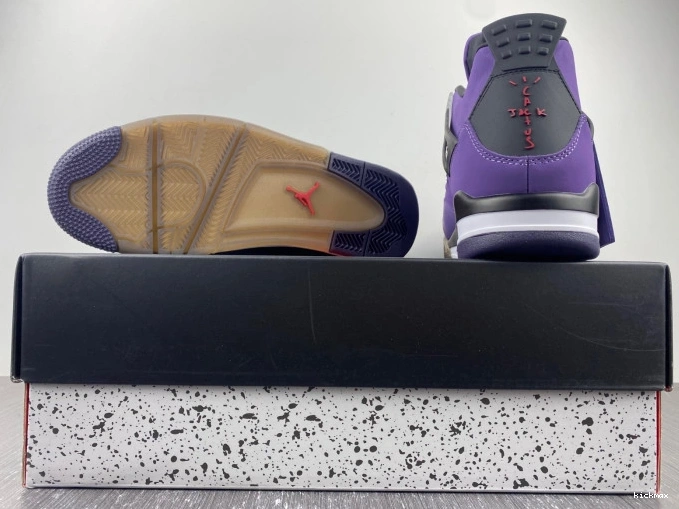 Rep MAX Purple 766296 Jordan Retro 4 Travis Family) and (Friends LN4 Scott 0810
